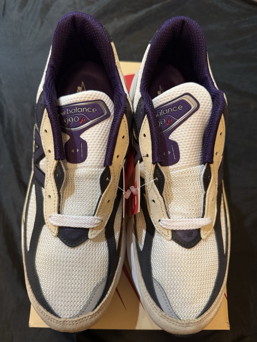 New Balance 990v6 Made in USA White Black Plum Phantom U990WB6
