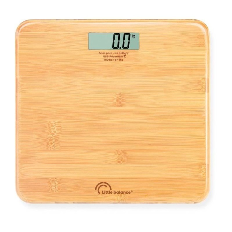 Pèse-personne USB LITTLE BALANCE 8745 My Bamb en bambou de 150 kg