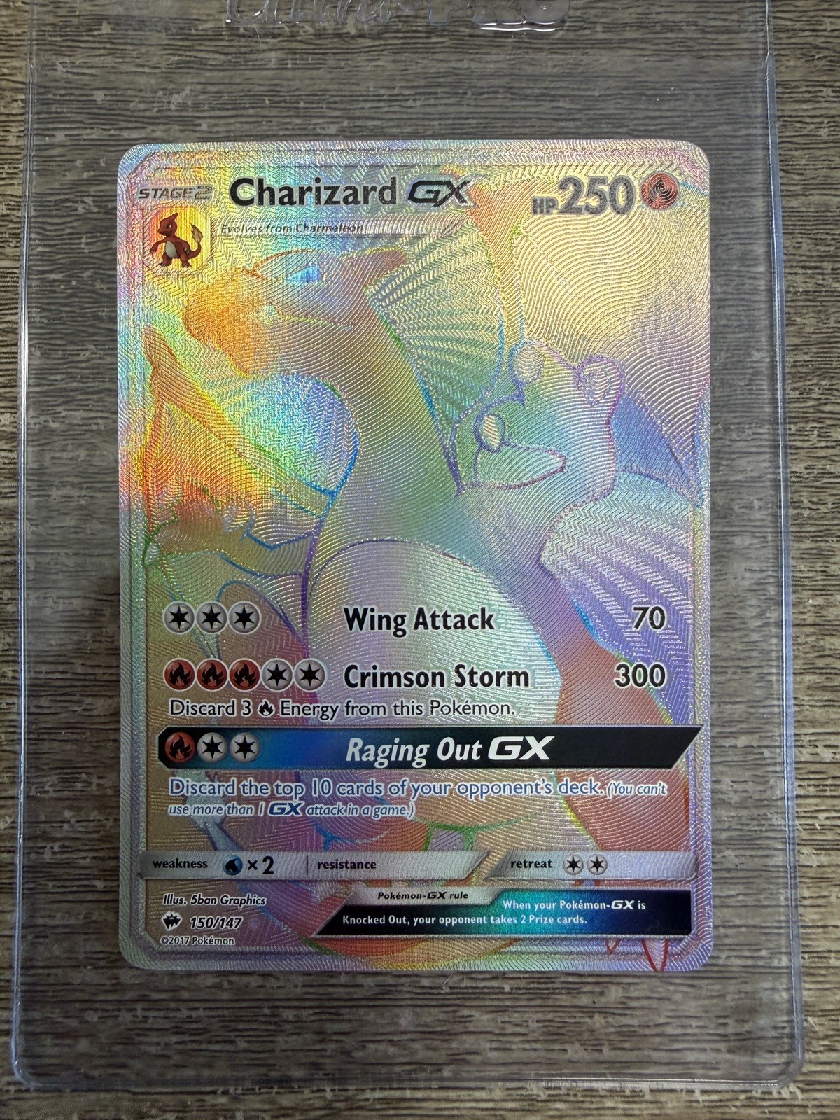 Charizard GX 150/147 NM/LP Burning Shadows Pokemon TCG