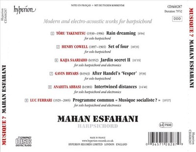 MAHAN ESFAHANI - MODERN AND ELECTRO-ACOUSTICS NEW CD