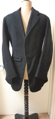 1937 RW Anderson & Sons maßgeschneidertes Gehrock schwarz Wolle Jagdmantel 40 Zoll Brustumfang