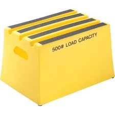 1 Step Plastic Step Stand 19-1/2"W x 14"D x 12"H Yellow