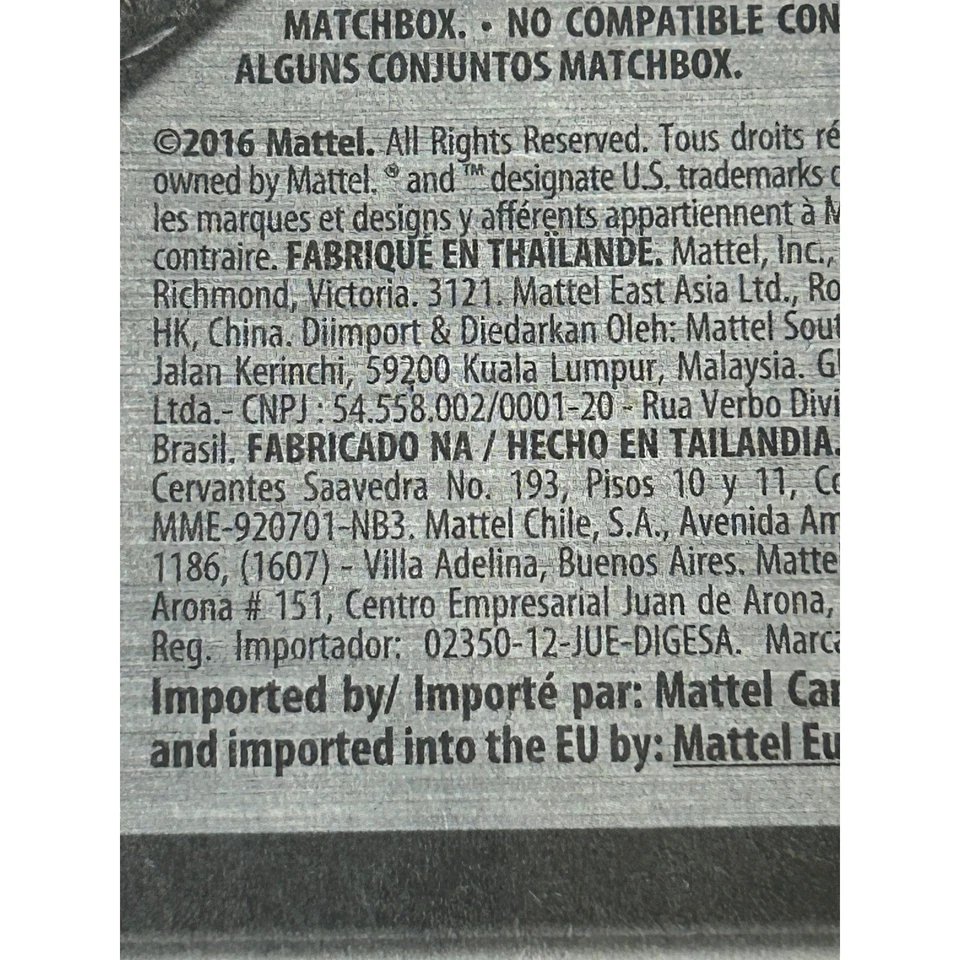 Matchbox Hummer H2 SUV Diecast Vehicle Blue Camouflage 2016 - Image 3 of 3