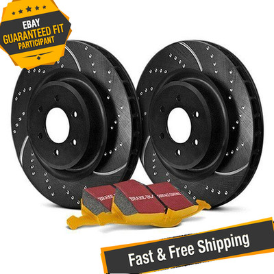 EBC Stage 5 Super Street Dimpled & Slotted Rear Brake Kit for 15-19 Subaru WRX