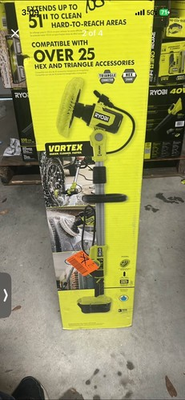 #ad RYOBI ONE 18V Cordless Soap Dispensing Scrubber Tool Only $15.00