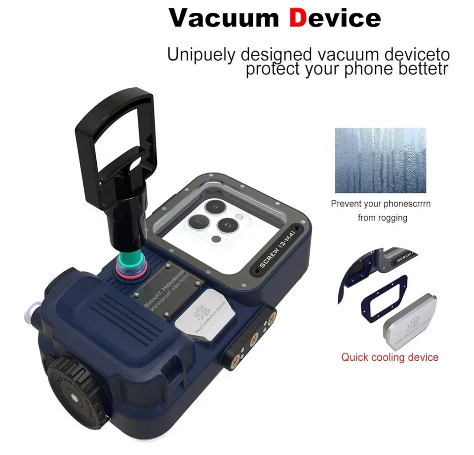 Funda universal para teléfono submarino para snorkel y buceo, [131 pies/40 m] C40-pro Foto 3 de 4