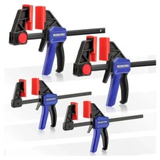 4 Stück JORGENSEN 150 mm Holzbearbeitungszwingen spleißbar bis 400 mm Ratschenschienenzwingen