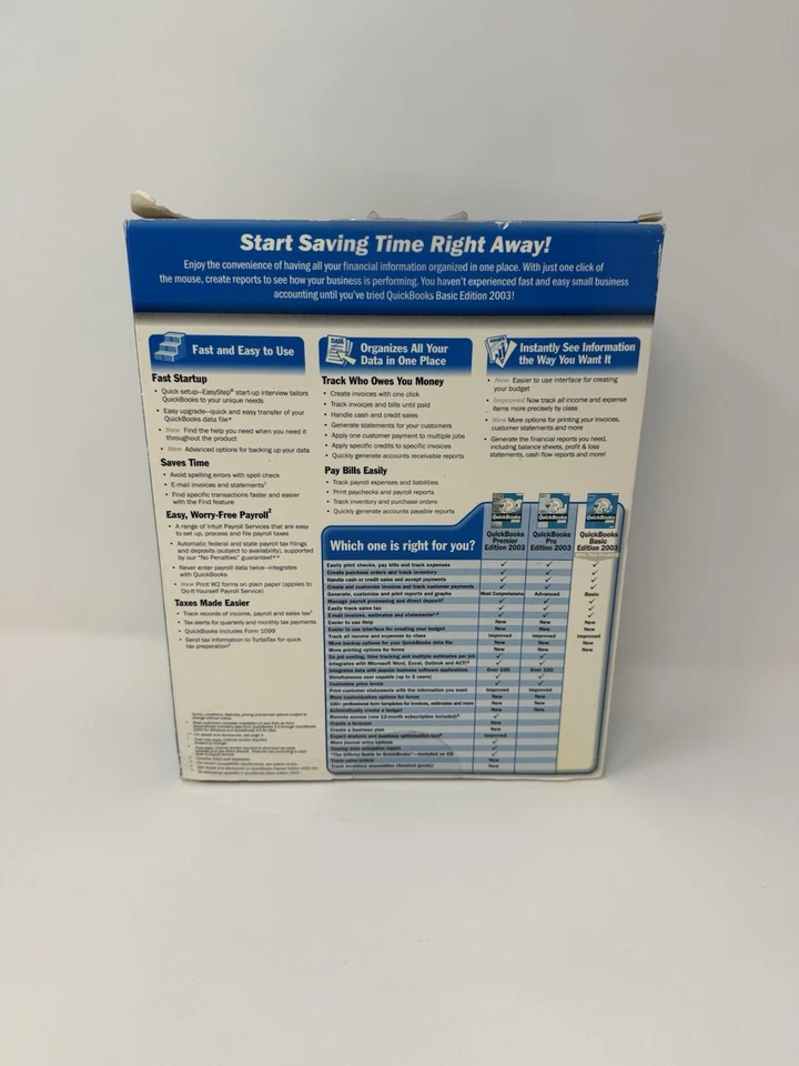 Intuit QuickBooks Basic 2003 With License For Windows 98/NT 4.0/2000/ME/XP Key - Image 4 of 4