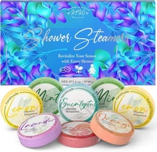 Shower Steamers Aromatherapy 8 Pack - Gifts for Women, Shower Bombs with Essenti