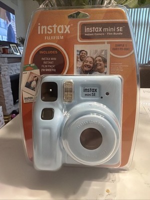 instax Mini SE Instant Camera Fujifilm Bonus 10 PK Film, Blue. New! Discounted