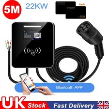 22KW 32A EV Charger Cable Type 2 5M Home Electric Car Charging Station W/APP