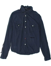 MURPHY & NYE Womens Shirt UK 10 Small Navy Blue WN06