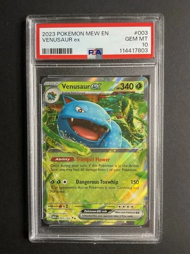 Venusaur ex 003 PSA 10 2023 Pokémon MEW EN