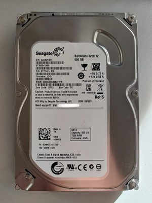 Seagate Barracuda 500GB, Intern, 7200RPM HDD (ST500413AS),SMART-Werte TOP