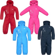 Image of Trespass Babies Infants Dripdrop Padded Waterproof Outdoor Puddle Suit Rain Suit