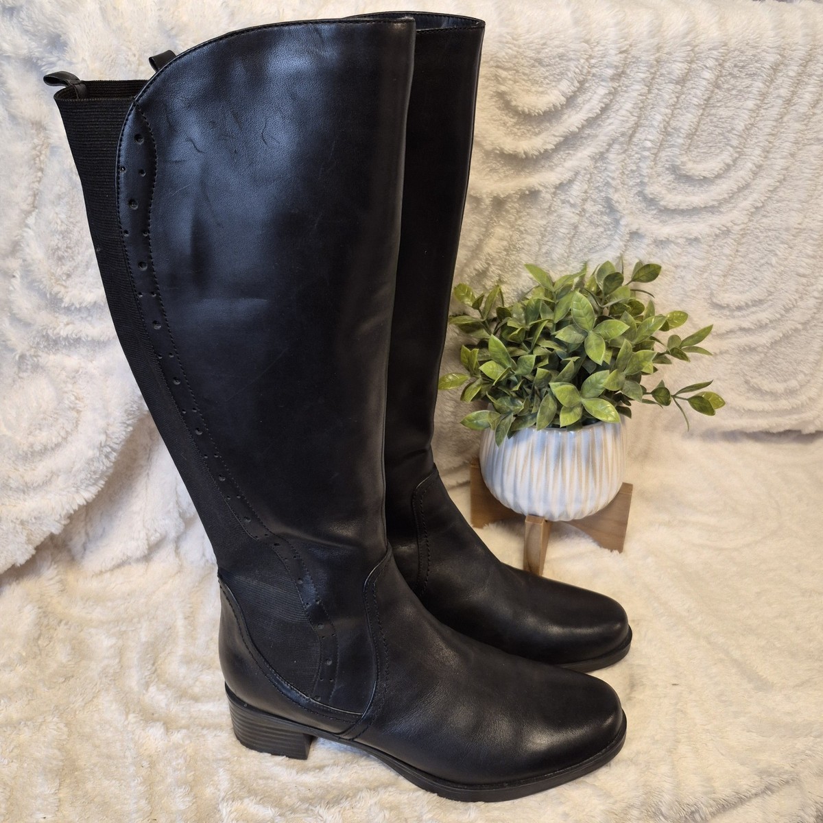 Riding Boots Black Leather Boots Size Jack Rogers Adaline 
