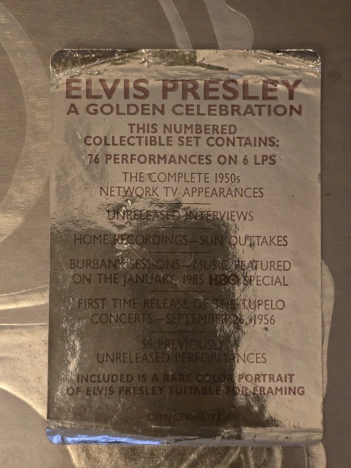 Elvis Presley - A Golden Celebration 6LP Box Set Numbered CPMCPK6 5172 (Sealed) - Image 2 of 4