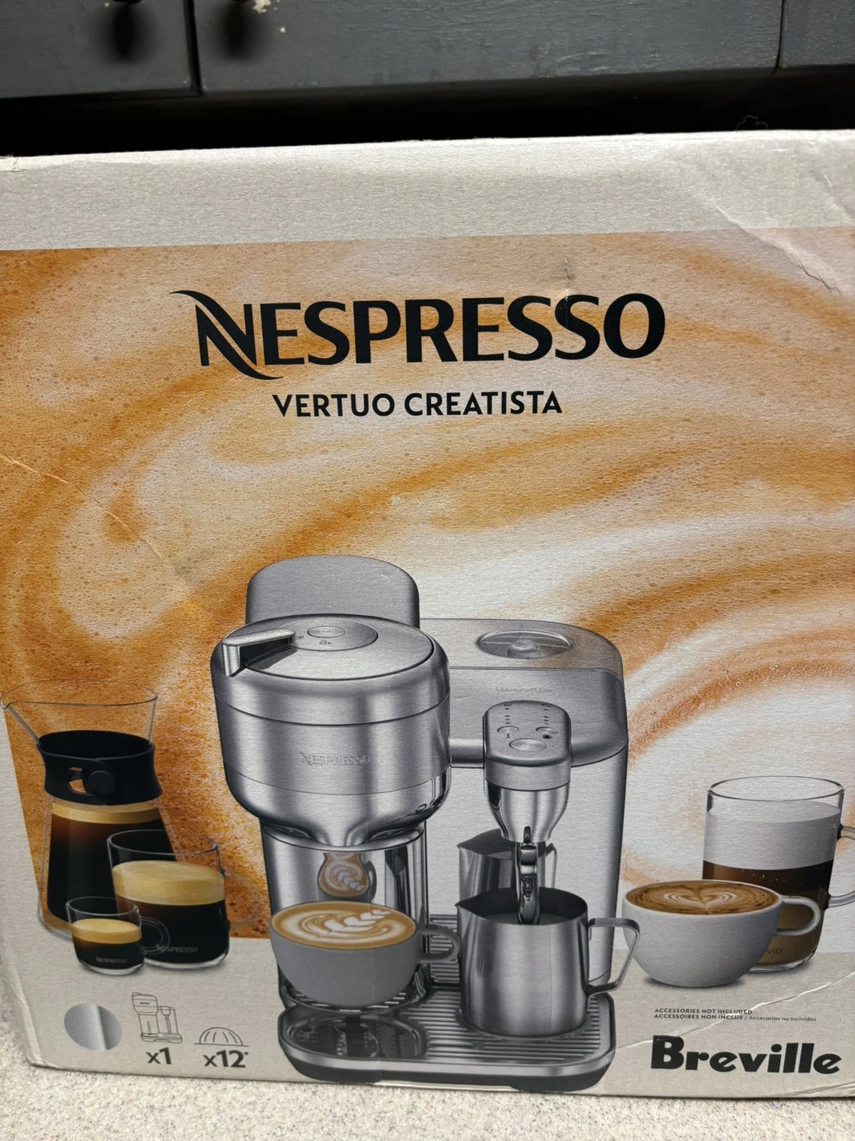NEW Nespresso Vertuo Creatista Coffee Espresso Maker by Breville Stainless