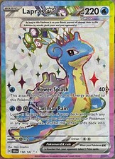 Lapras ex Full Art Ultra Rare - 158/142 - Stellar Crown Pokemon 2024 on eBay
