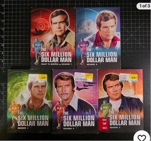 The Six Million Dollar Man Complete Series Seasons 1-5 DVD Bundle Lot