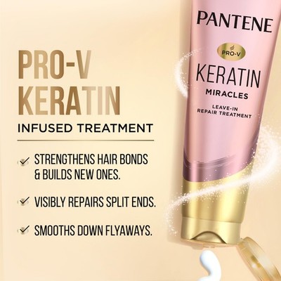Pantene Pro V Keratin Miracles Leave In Treatment 8.4 Fl Oz for