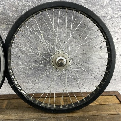 Voxom BMX 20in 48H Wheel Set 14mm Axles Shimano 16T Freewheel Hub