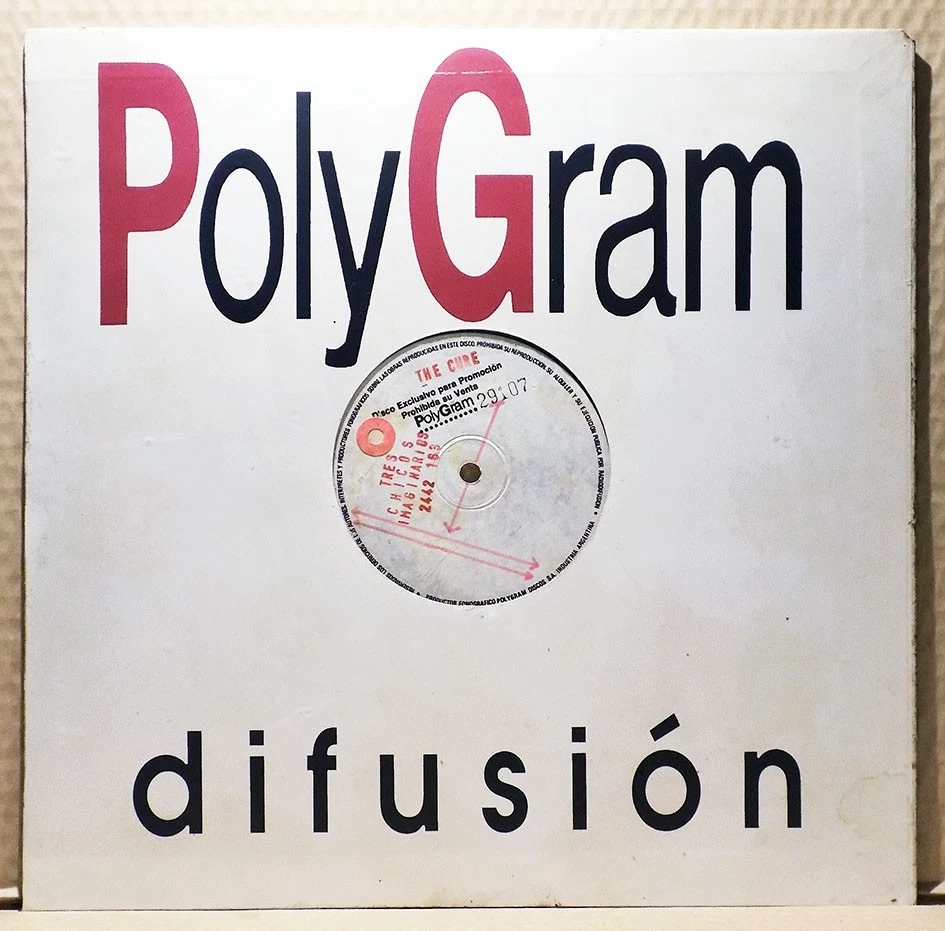 Test Pressing THE CURE Three Imaginary Boys Rare Argentine 1988 Promo LP - Image 2 of 4