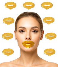 10 Pcs Lip Mask Collagen Gel Pad Gold 24k Face Mask Anti Aging Wrinkle