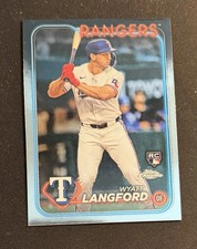 2024 Topps Chrome Wyatt Langford (RC) - Base Rookie Card Texas Rangers #122