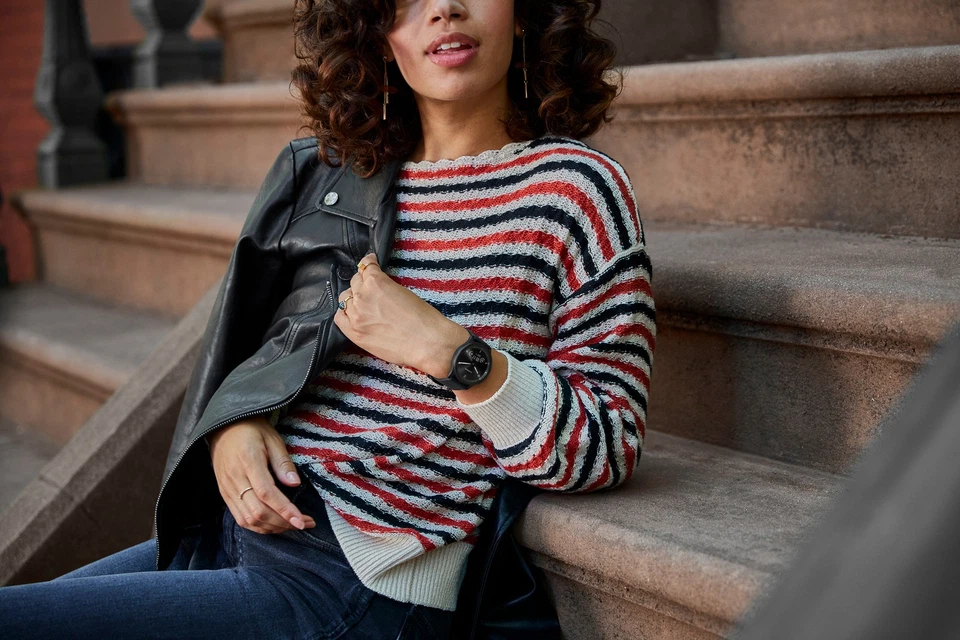 Garmin VIVOMOVE SPORT schwarz Hybrid Smartwatch Fitnesstracker 0,8" Android iOS - Bild 3 von 4