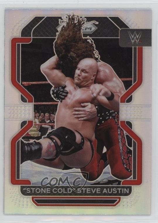 2022 Panini Prizm WWE Silver Prizm Stone Cold Steve Austin #192 HOF 1c0k
