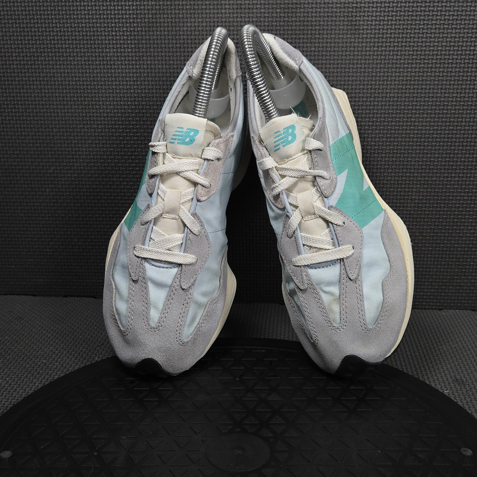 New Balance 327 Shoes Youth Size 4 Blue Gray Suede Low Top Sneakers GS327VK thumbnail 6