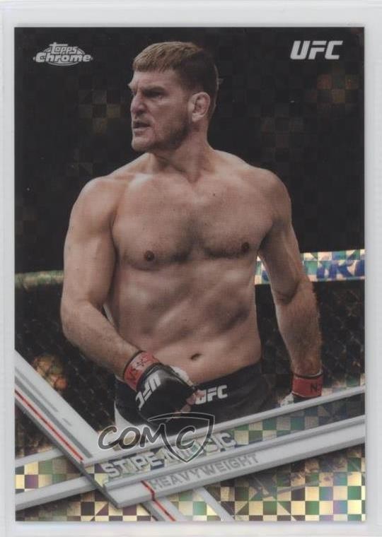 2017 Topps Chrome UFC X-Fractor Stipe Miocic #19 1qt