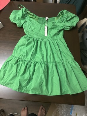 She + Sky Give me the summer dress in Green - size L