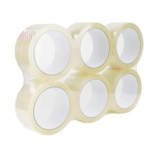 6 Rolls HeavyDuty Clear Packing Tape 1.88 Inch x 60 Yards Tear Resistant
