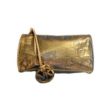 Michael Kors Cosmetics Bag Metallic Gold Travel Bag