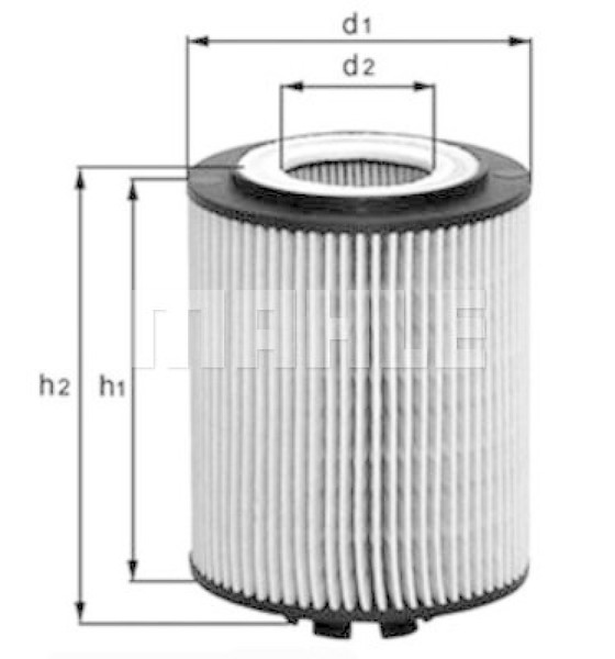 Mahle ÖLfilter Oelfilter Oil Filter Ox 367D-image