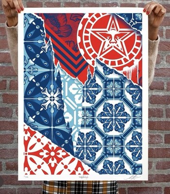 Obey -Shepard Fairey /Diogo Machado  Frequency  Signed And Number Litho 18x24
