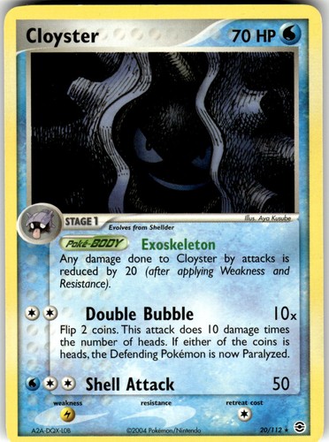 Cloyster 20/112 FireRed & LeafGreen Pokemon NM Fast Ship