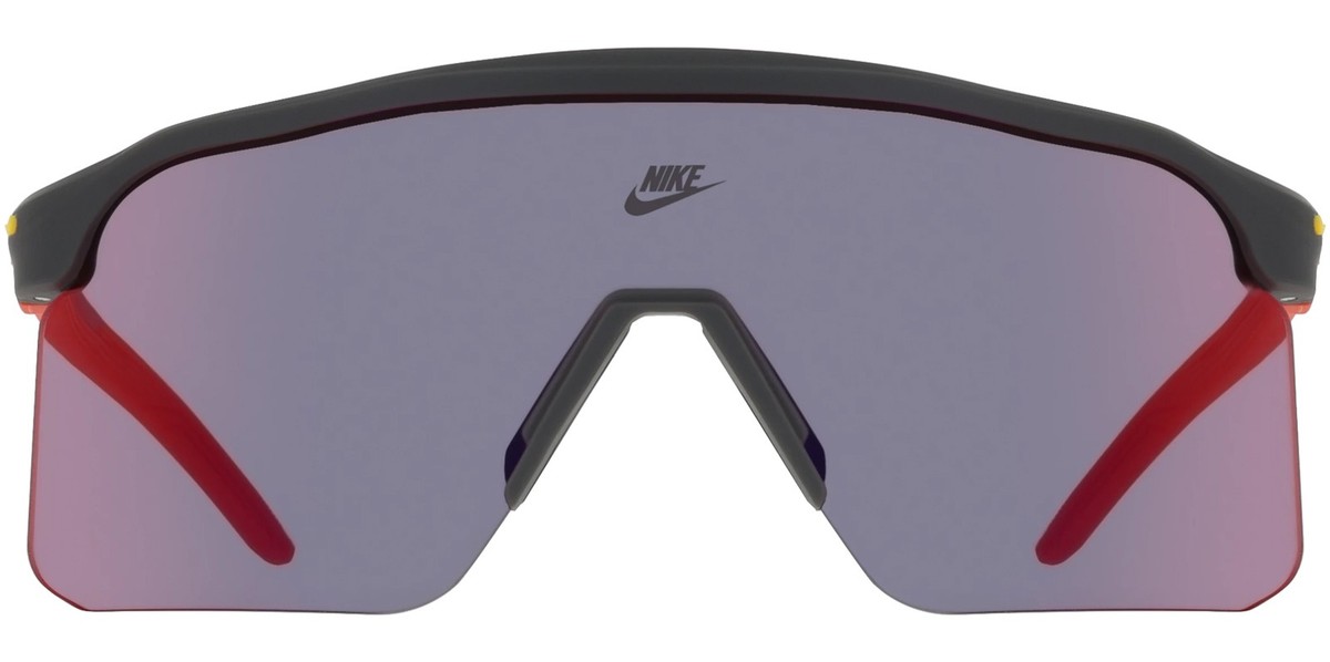 Nike Expedition Shield Max+ Semi-Rimless Wrap Sunglasses w Mirror
