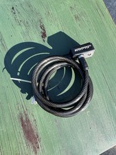 Kryptonite Coiled Cable Bike Lock with 2 Keys Black Vinyl Coated Bicycle Securit