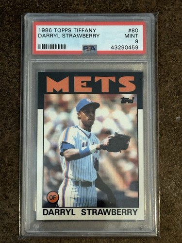 Darryl Strawberry #80 1986 Topps Tiffany card
