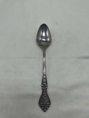 NORMANDY Teaspoon Stainless Flatware Textured Rose Floral Glossy Japan