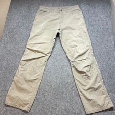 Patagonia Organic Cotton Mens Size 34 Relaxed Fit Cargo Pants Khaki Beige