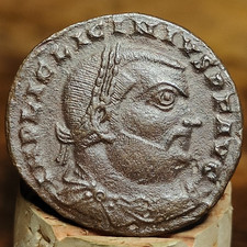 Licinius I Roman Follis with Jupiter reverse, Ancient  Roman coin  W249