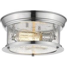Z-Lite 727F10-CH Sonna 2 Light 11 inch Chrome Flush Mount Ceiling Light