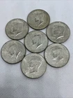 Silver Kennedy Half Dollars 1965 And 1966 Silver Coins Lot Of 7 Beautiful Coins