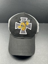 SPORTSMAN Cross Embroidered Adult Adjustable Meshback Strapback Baseball Hat Cap