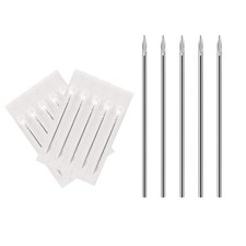 ATOMUS Body Piercing Needles, 10pcs 16G Stainless Steel Sterile Disposable...