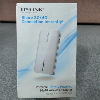 TP-LINK TL-MR3040 Portable 3G/4G Wireless N Router White 150Mbps Battery